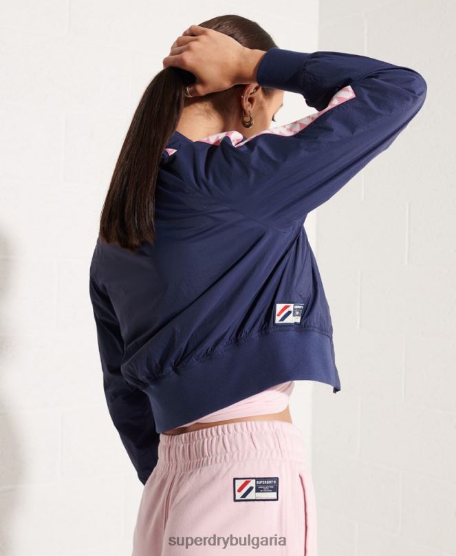 Superdry облекло N00H5510 военноморски флот Жени кодово енергийно яке sd-windrunner