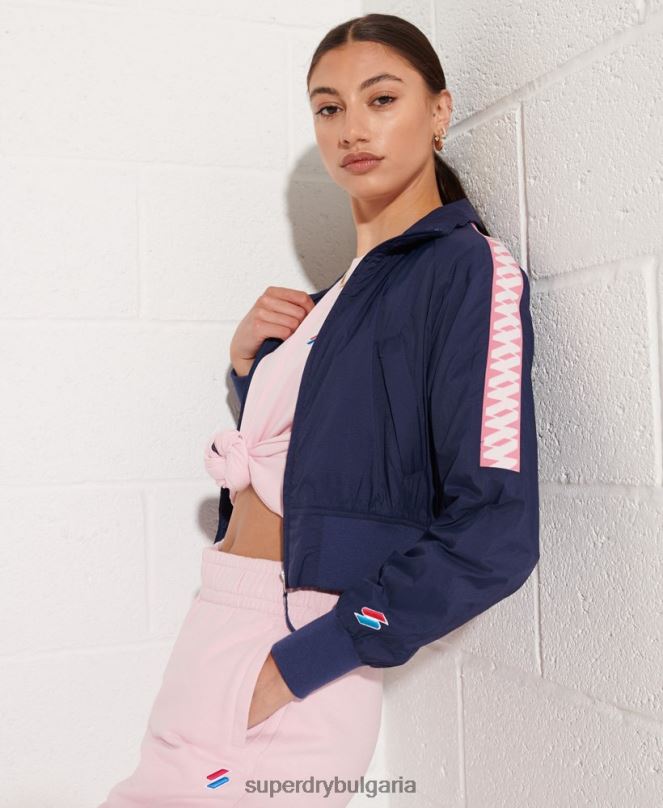 Superdry облекло N00H5510 военноморски флот Жени кодово енергийно яке sd-windrunner
