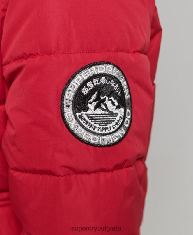 Superdry облекло N00H5517 червен Жени бомбър яке everest ella