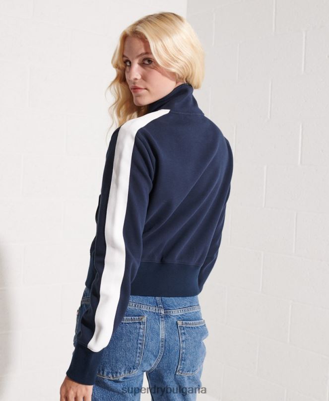 Superdry облекло N00H5519 военноморски флот Жени яке с кодово райе