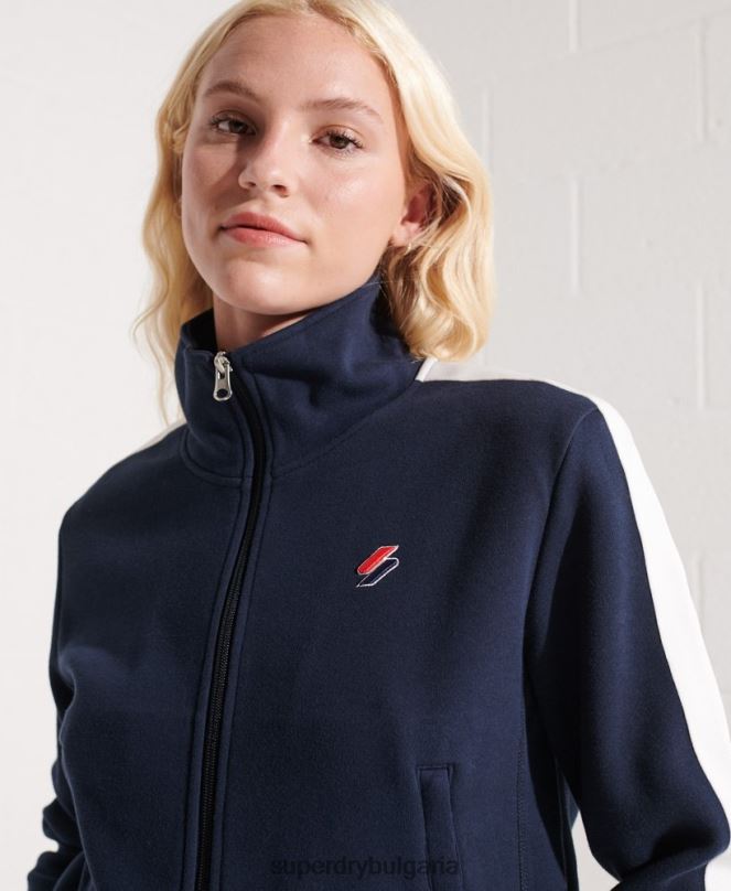 Superdry облекло N00H5519 военноморски флот Жени яке с кодово райе