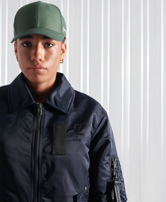 Superdry облекло N00H5523 военноморски флот Жени енергийно бомбър яке ma2
