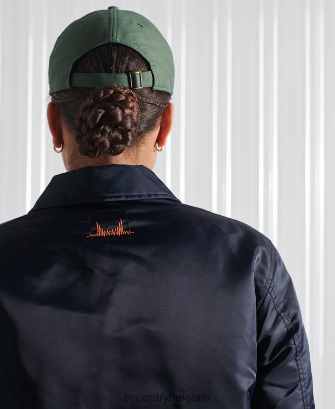 Superdry облекло N00H5523 военноморски флот Жени енергийно бомбър яке ma2