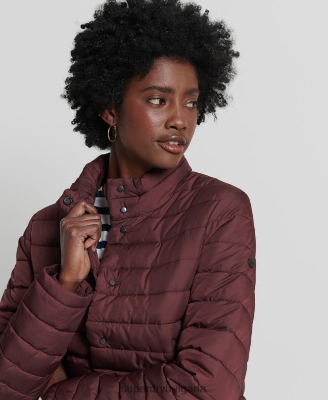 Superdry облекло N00H5535 червен Жени фуджи яке