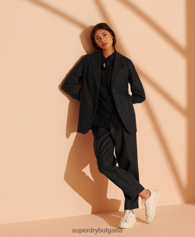 Superdry облекло N00H5541 черен Жени лимитирана серия сако от коноп
