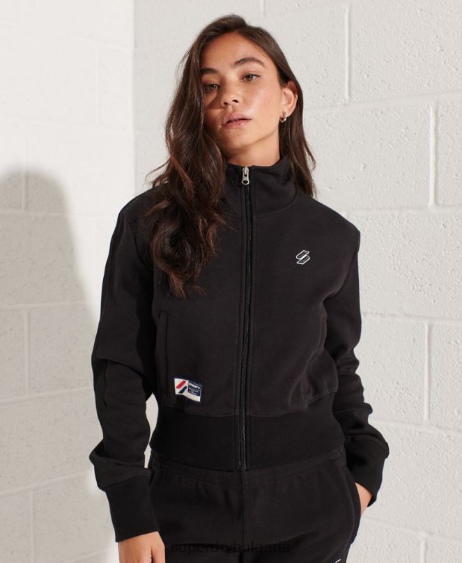 Superdry облекло N00H5545 черен Жени яке с кодово райе