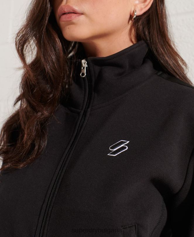 Superdry облекло N00H5545 черен Жени яке с кодово райе