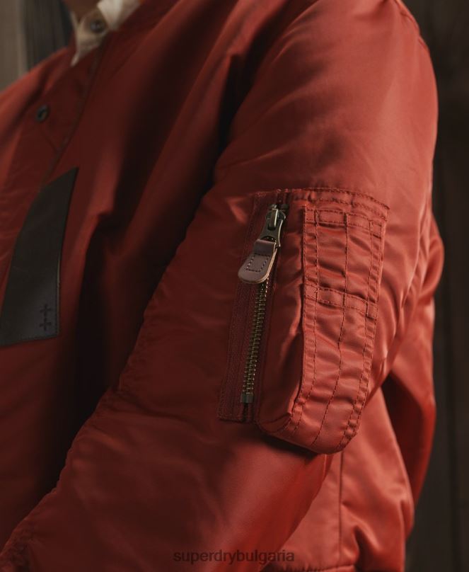 Superdry облекло N00H5551 червен Жени ограничено издание сухо обръщащо яке