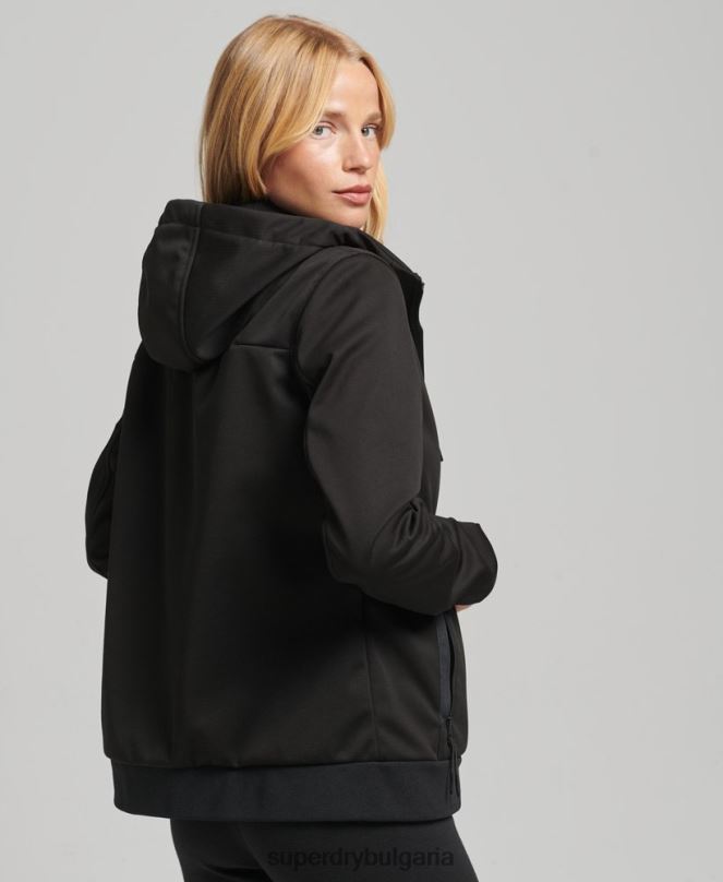 Superdry облекло N00H5554 черен Жени технологично софтшел яке