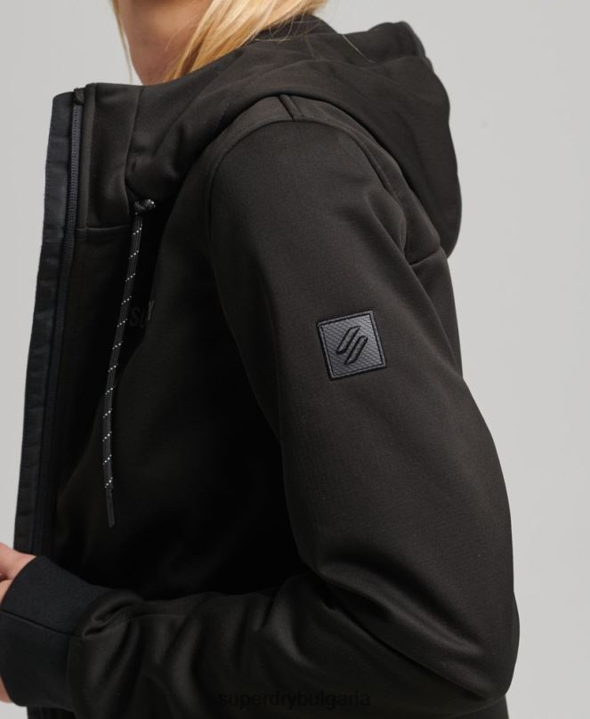 Superdry облекло N00H5554 черен Жени технологично софтшел яке