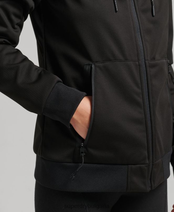 Superdry облекло N00H5554 черен Жени технологично софтшел яке