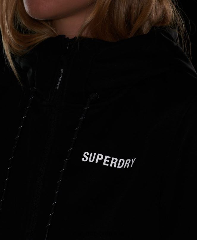 Superdry облекло N00H5554 черен Жени технологично софтшел яке