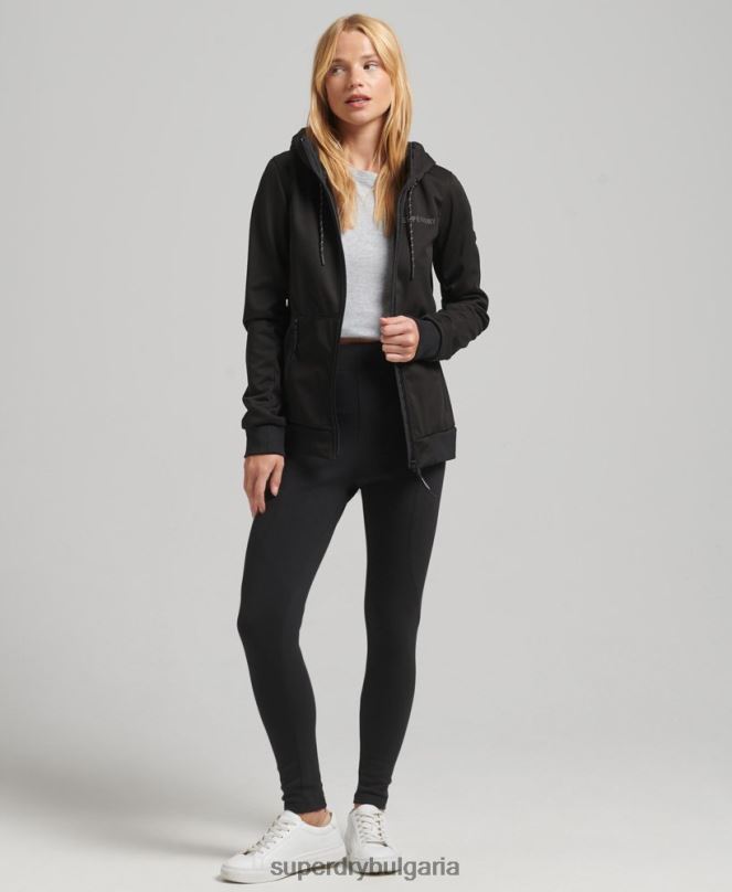Superdry облекло N00H5554 черен Жени технологично софтшел яке