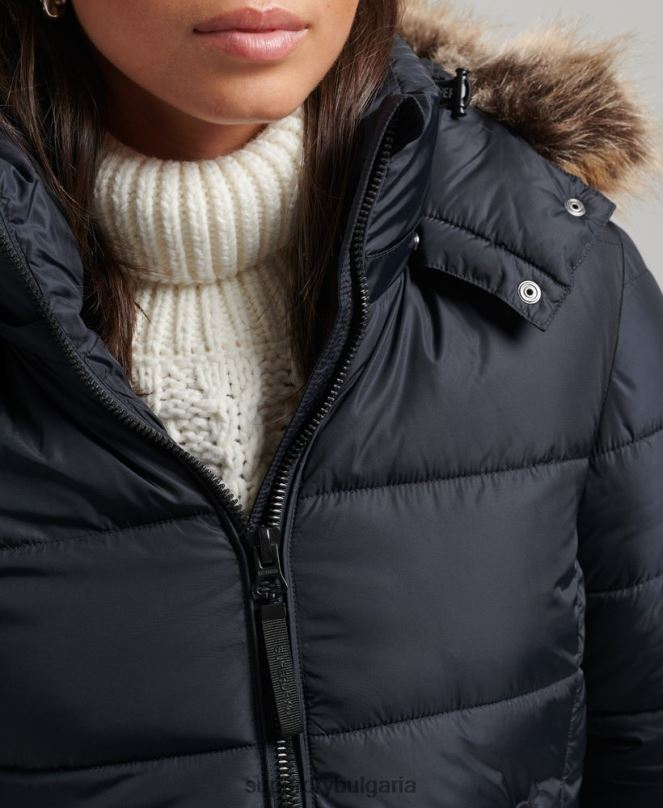 Superdry облекло N00H5559 военноморски флот Жени луксозно яке fuji с планинска качулка