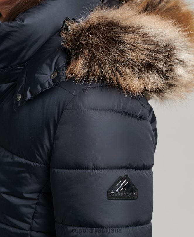 Superdry облекло N00H5559 военноморски флот Жени луксозно яке fuji с планинска качулка