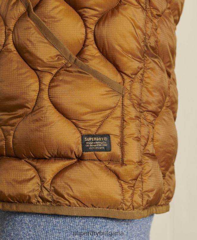 Superdry облекло N00H5562 тен Жени голямо яке с подплата