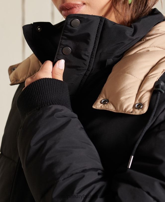 Superdry облекло N00H5566 тъмно синьо Жени голямо планинско пухено яке