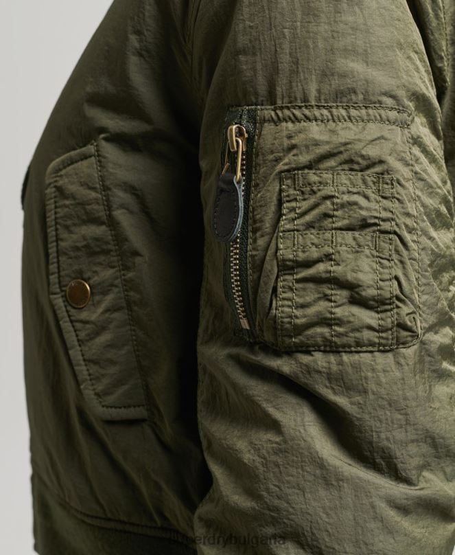 Superdry облекло N00H5569 каки Жени военно авиаторско яке ma1 бомбър