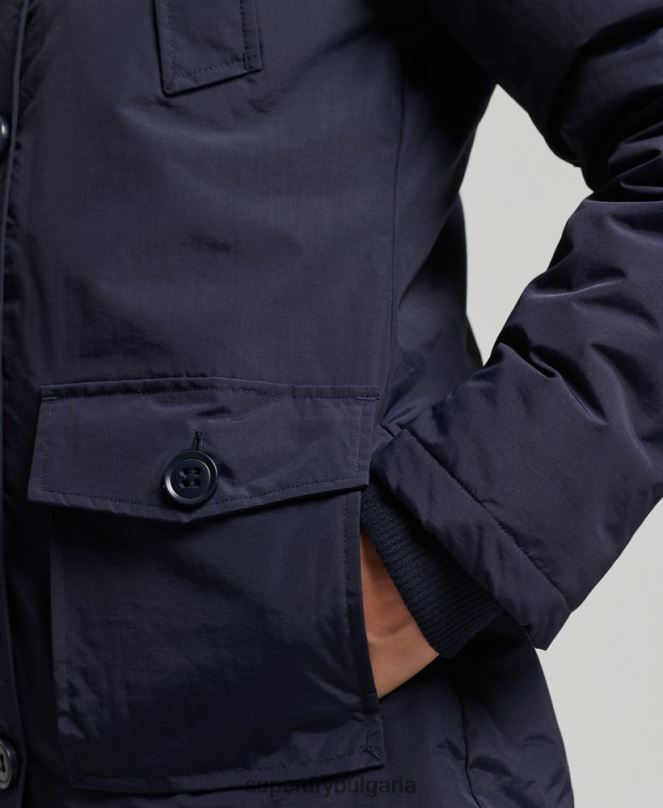 Superdry облекло N00H5570 военноморски флот Жени яке еверест парка