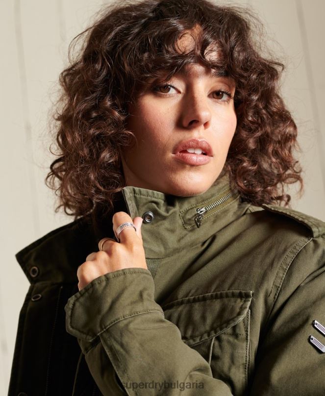 Superdry облекло N00H5595 зелено Жени m65 първокласно полево яке