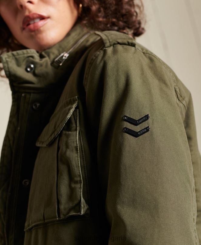 Superdry облекло N00H5595 зелено Жени m65 първокласно полево яке