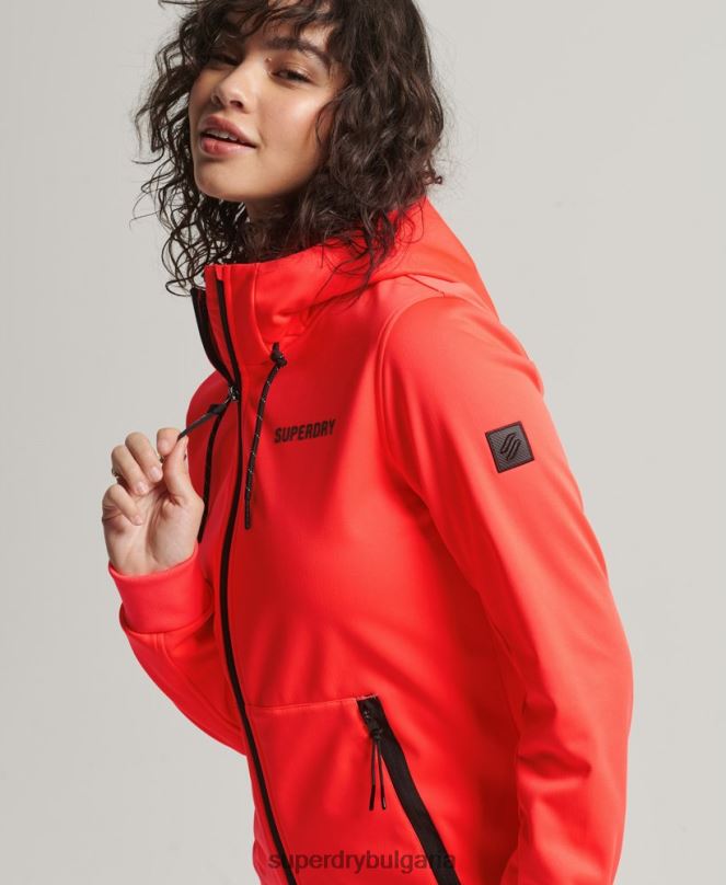 Superdry облекло N00H5597 корал Жени технологично софтшел яке