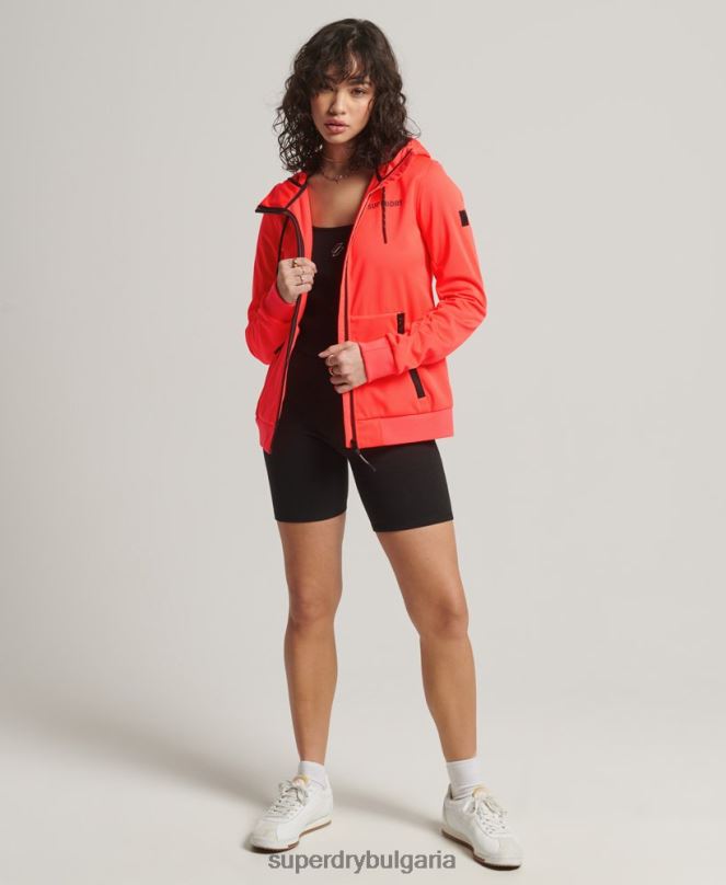 Superdry облекло N00H5597 корал Жени технологично софтшел яке