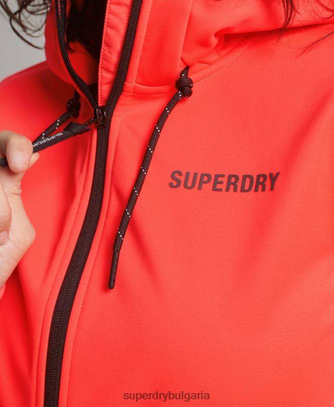 Superdry облекло N00H5597 корал Жени технологично софтшел яке