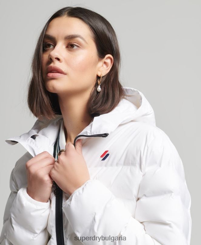 Superdry облекло N00H5603 бяло Жени всесезонно подплатено яке