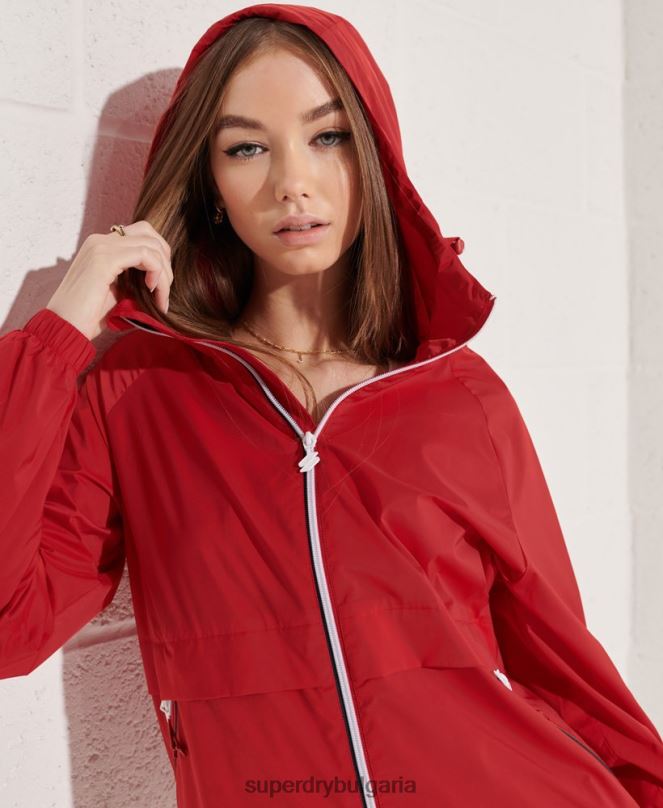 Superdry облекло N00H5604 червен Жени кодово спортно леко яке