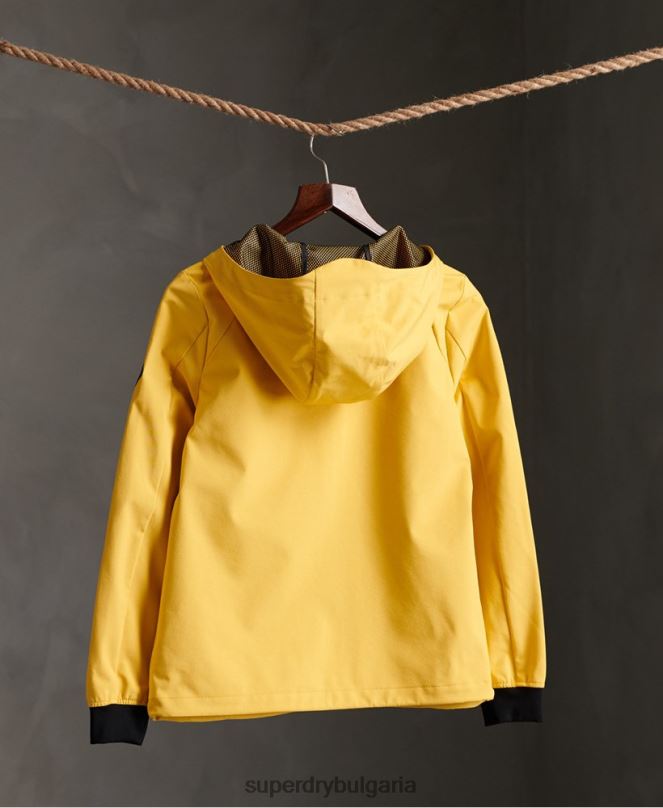 Superdry облекло N00H5608 жълто Жени echo beach cagoule
