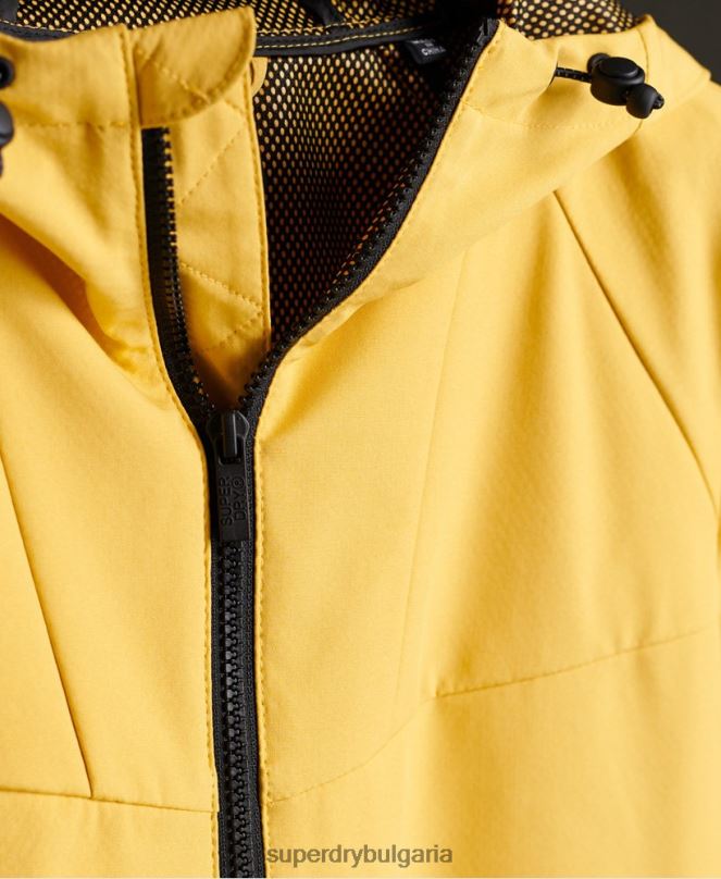 Superdry облекло N00H5608 жълто Жени echo beach cagoule