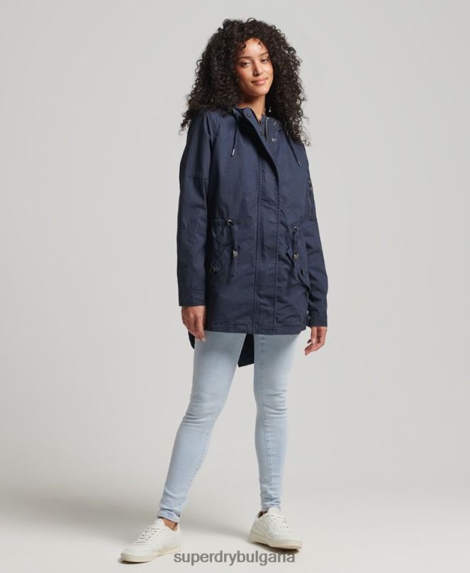 Superdry облекло N00H5609 военноморски флот Жени поле парка