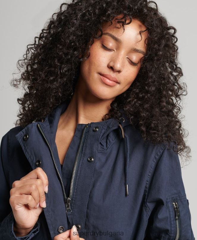 Superdry облекло N00H5609 военноморски флот Жени поле парка