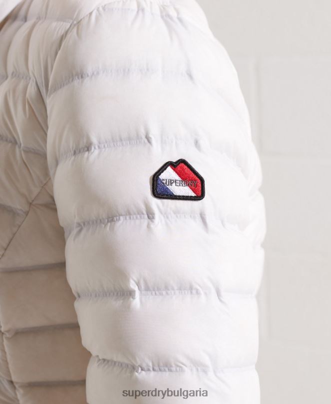 Superdry облекло N00H5612 бяло Жени пухено яке с ядро