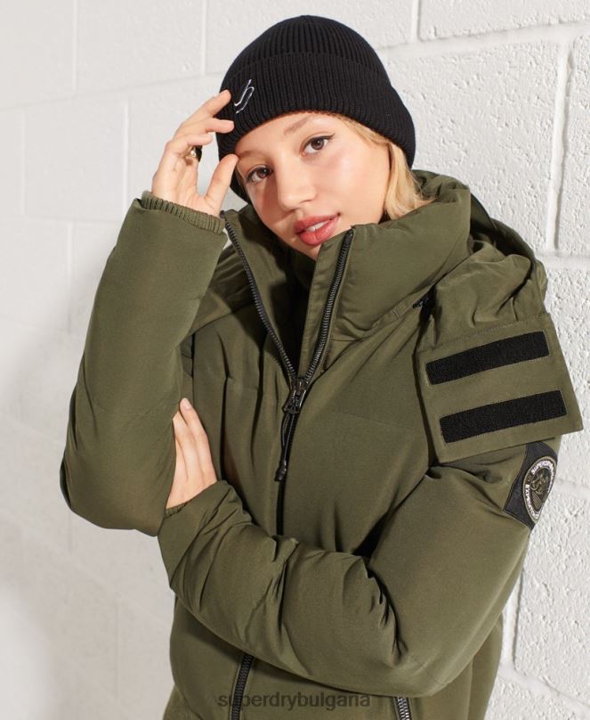 Superdry облекло N00H5613 каки Жени кодово яке еверест бомбър