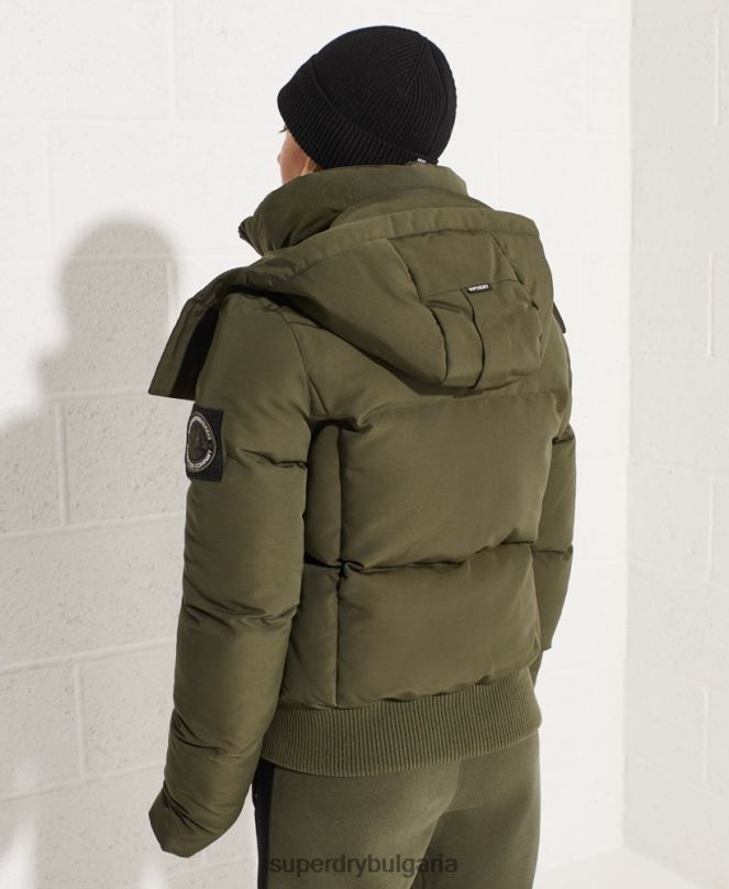 Superdry облекло N00H5613 каки Жени кодово яке еверест бомбър