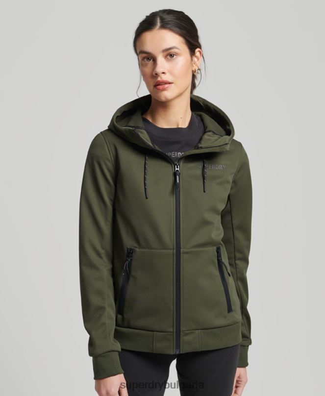 Superdry облекло N00H5614 каки Жени технологично софтшел яке