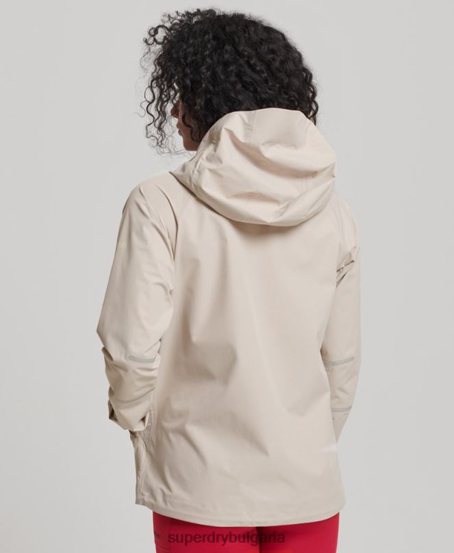 Superdry облекло N00H5616 бежово Жени водоустойчиво яке