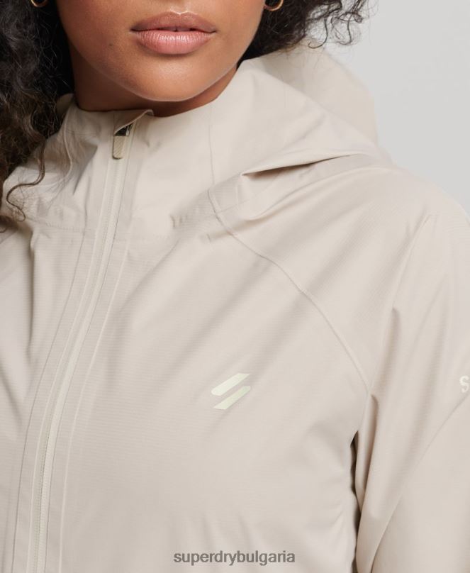 Superdry облекло N00H5616 бежово Жени водоустойчиво яке