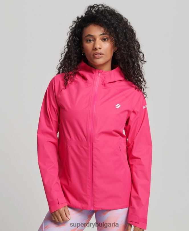 Superdry облекло N00H5617 розово Жени водоустойчиво яке