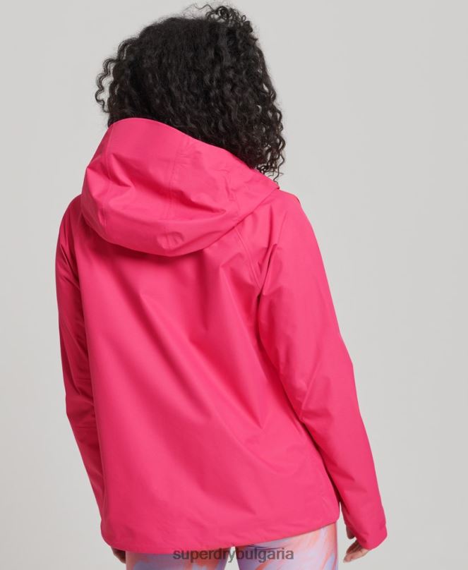 Superdry облекло N00H5617 розово Жени водоустойчиво яке