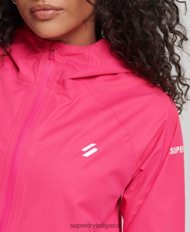Superdry облекло N00H5617 розово Жени водоустойчиво яке