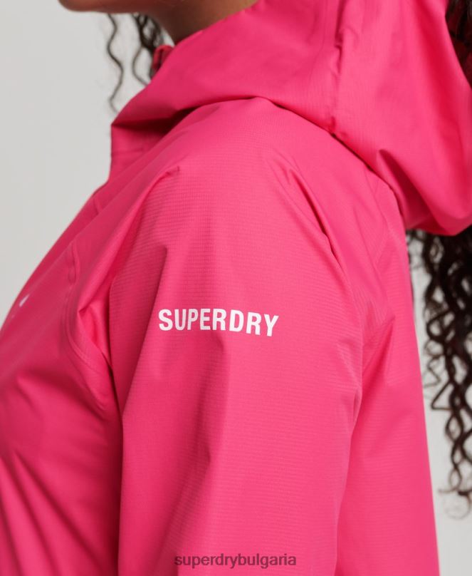 Superdry облекло N00H5617 розово Жени водоустойчиво яке