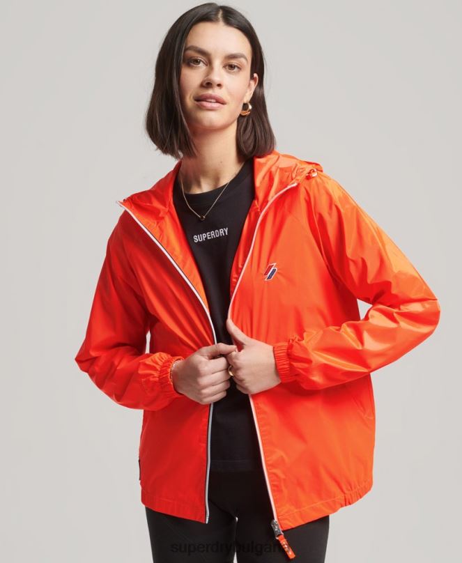 Superdry облекло N00H5619 корал Жени основно леко яке с качулка