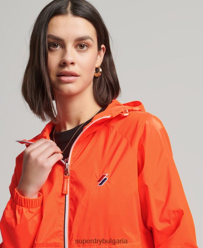 Superdry облекло N00H5619 корал Жени основно леко яке с качулка