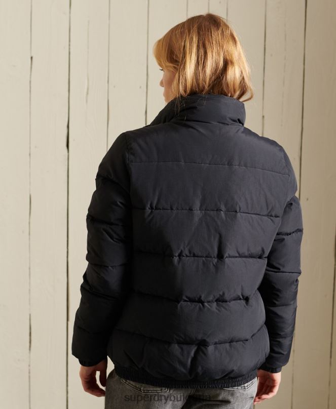 Superdry облекло N00H5625 тъмно сив Жени източник ретро пухено яке