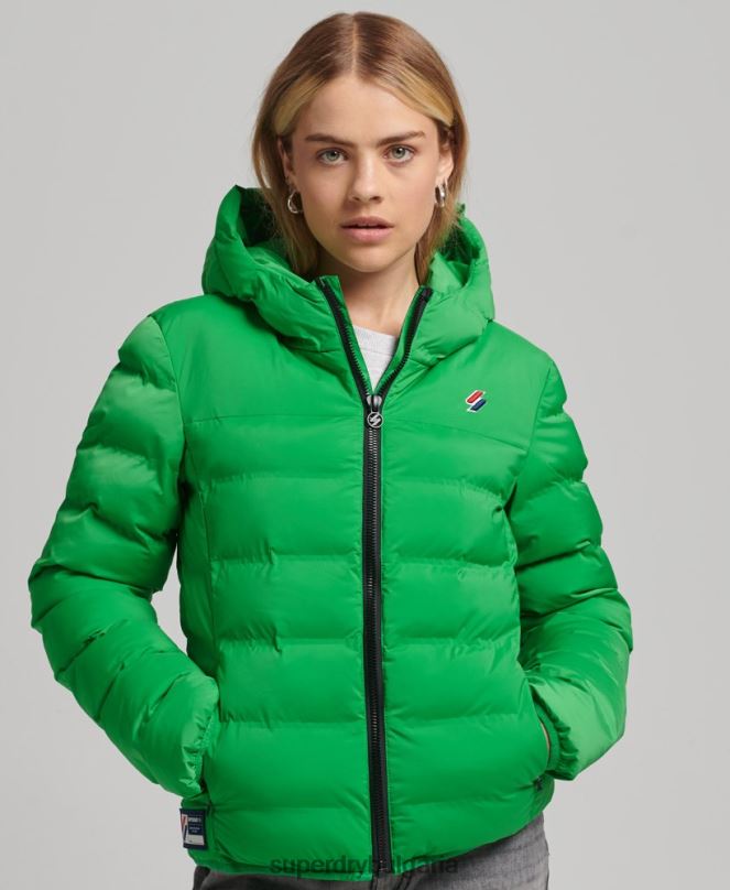 Superdry облекло N00H5626 зелено Жени термозапечатано подплатено яке
