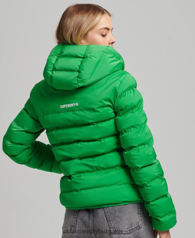 Superdry облекло N00H5626 зелено Жени термозапечатано подплатено яке