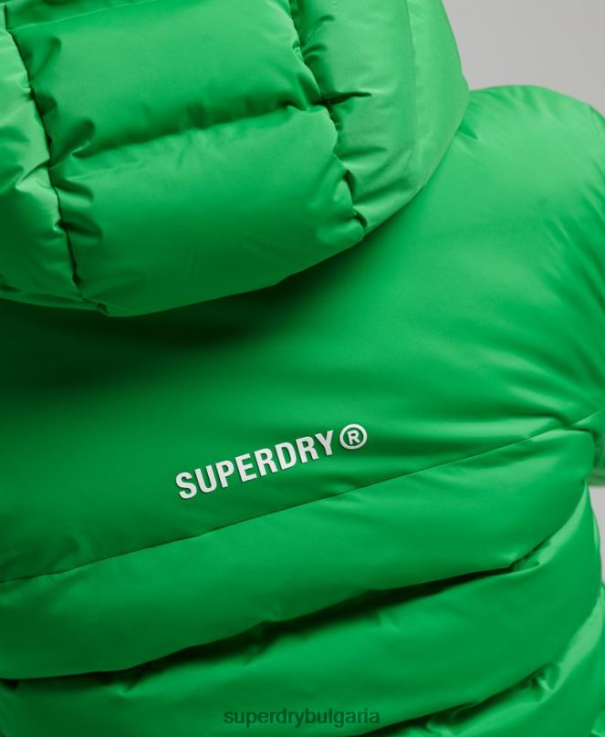 Superdry облекло N00H5626 зелено Жени термозапечатано подплатено яке